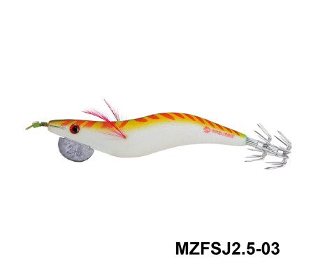 AQUA MARINE - Cloth Squid Jig Lure with Glow (2.5)